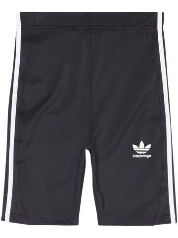 Balenciaga - x adidas 3-Stripes cycling shorts - women - Polyamide/Elastane - 38 - Black