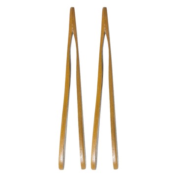 上龍 雅楓 原木茶葉夾 南洋高級實木堅硬耐用 流線造型美觀實用 台灣製  原木色  2支