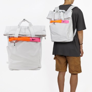 後背包 JDI Backpack 灰白 橘 大容量 雙肩背 運動 手提 訓練包 CU1488-094