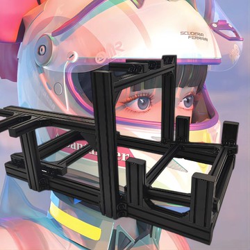 方向盤模擬器 賽車方向盤 遊戲方向盤 新40賽車模擬器支架鋁型材座椅 圖馬斯特魔爪速魔fanatec台灣出貨