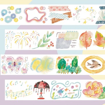 【膠帶】異想世界 和紙膠帶 手帳隨心配 10米卷