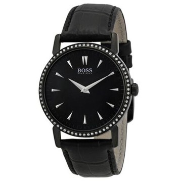 送禮首選★Hugo Boss Black簡約流線時尚皮帶女錶/H1502303  附提袋【全館滿額折價★APP下單點數4倍送】線上購買享_實體門市同步服務