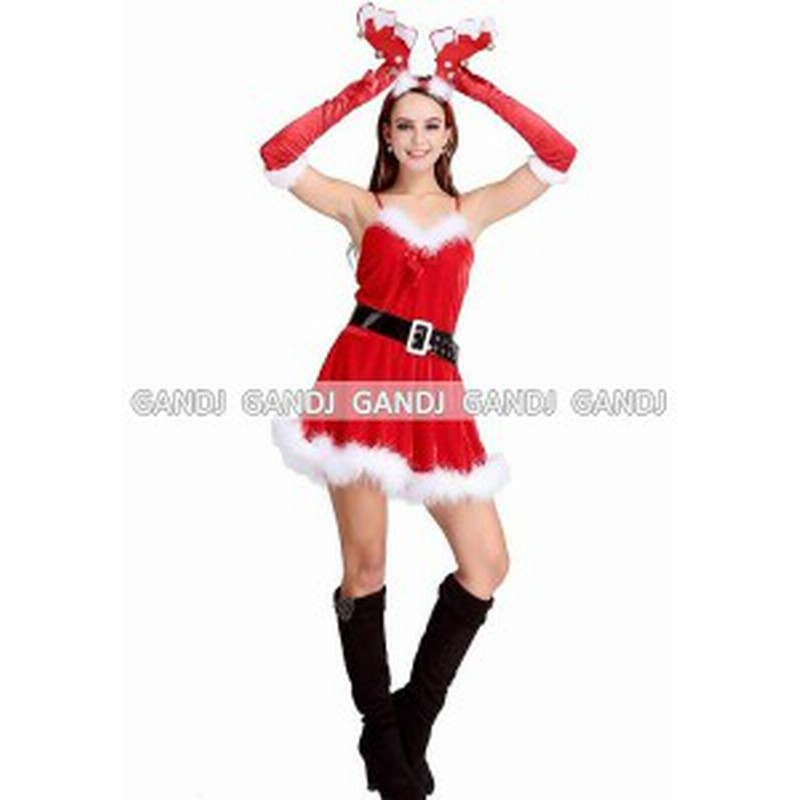 クリスマス トナカイカチューシャ サンタ衣装 コスプレ ドレス ワンピース9460 通販 Lineポイント最大1 0 Get Lineショッピング