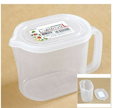 日本製 NAKAYA 可微波單把1000ML 密封提把式收納 密封保鮮盒 提把保鮮盒 T00110535