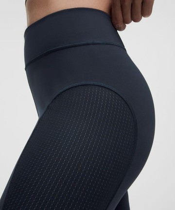 Mesh-Panelled High-Rise Tights 28" SLNSH Collection Size 10