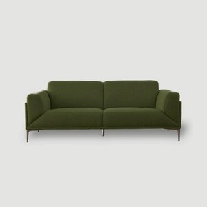 伊登貓抓布沙發 兩人 亞麻綠