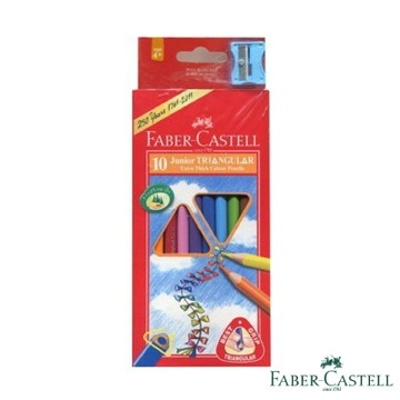 Faber-Castell紅色系大三角彩色鉛筆 3.8 mm 10色