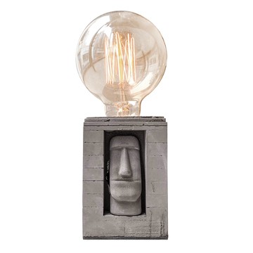 曙MUSE｜摩艾臉水泥方型燈  USB燈 LED燈 燈泡 禮物 創意 氣氛燈 小夜燈 居家擺飾 擴香石