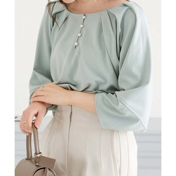 燈籠袖打褶襯衫 (AC3515)