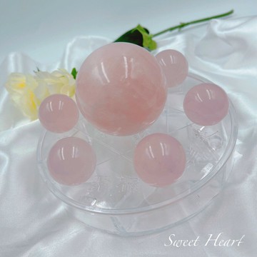 Sweet Heart 田芯好物精選?? 高品質 天然粉晶 星光粉晶 粉水晶 七星陣 桌上必備 招人緣桃花 生意緣 中型組
