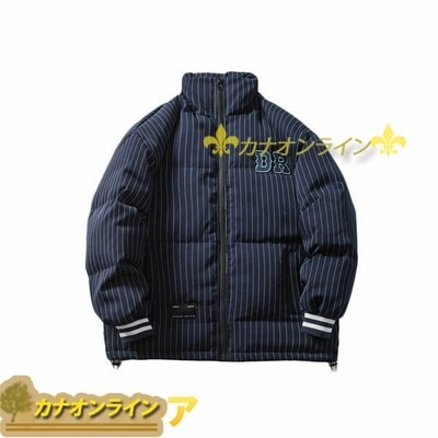 ダウンジャケット 冬服 メンズ ジャケット ファッション かっこいい ストライプ ショート 厚手 防風 防寒 量 ゆったり 釣り 通販 Lineポイント最大get Lineショッピング