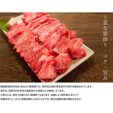 ふるさと納税 『大川原高原牛』　赤身・霜降り焼肉　1kg 　 徳島県佐那河内村