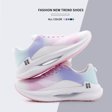 大碼女鞋41到43寬胖腳超輕軟底跑鞋跳繩跑步鞋女減震運動輕便女款