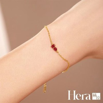 【HERA 赫拉】超仙紅剛玉鍍K金手鍊 H115051402(超仙 紅剛玉 鍍K金 手鍊)