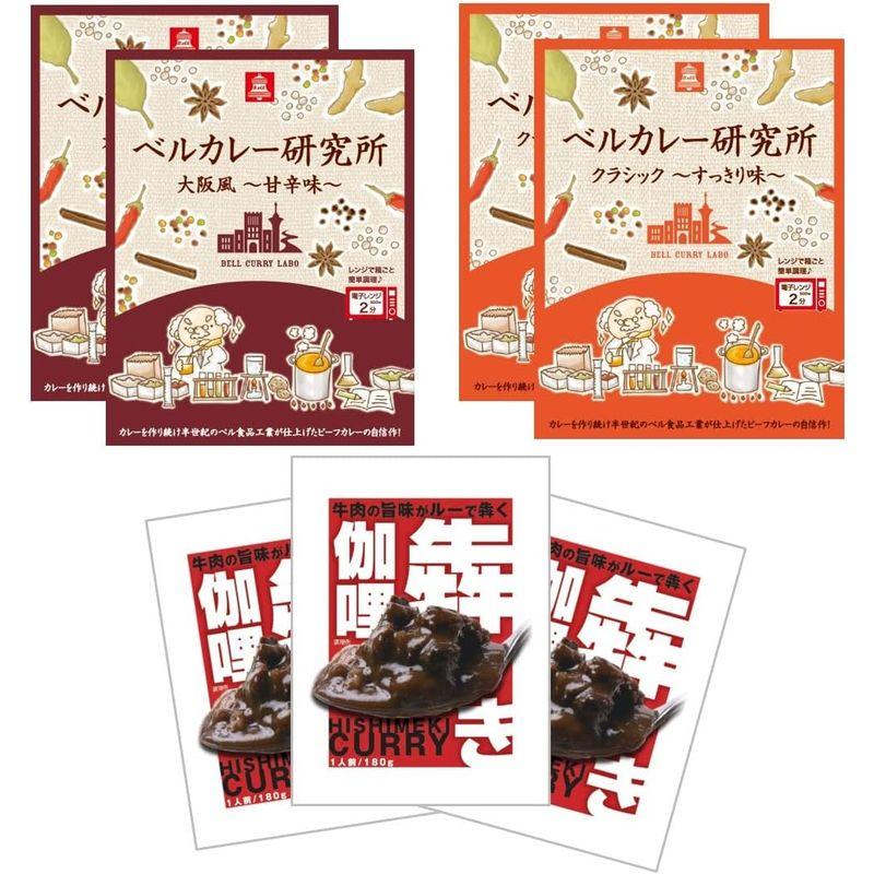 ベル食品工業 レトルトカレー オリジナル 詰め合わせ 3種 計 7食 セット ビーフカレー 大阪