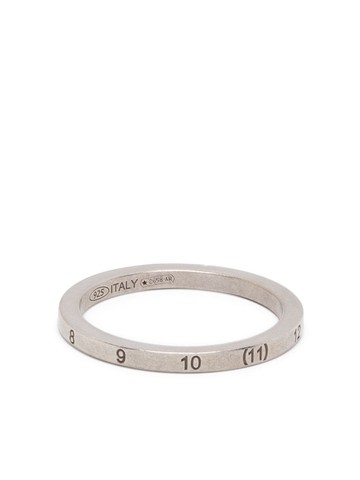 Maison Margiela - Numerical motif ring - women - Sterling Silver - 10