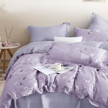 情定巴黎 花卉款-100%萊賽爾吸濕排汗親膚天絲雙人八件式床罩組-獨立筒適用-型(贈*寢具專用洗滌袋)