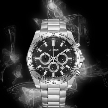 CITIZEN 星辰 Chronograph 運動潮男計時石英腕錶 男錶 手錶-44mm AN8230-59E