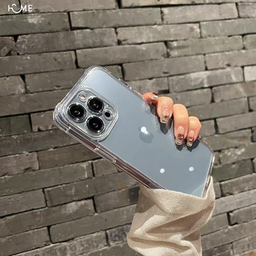 高級感透明四角防摔iPhone17/16/15/14/13/12promax蘋果11手機殼xs/xr男女8P軟