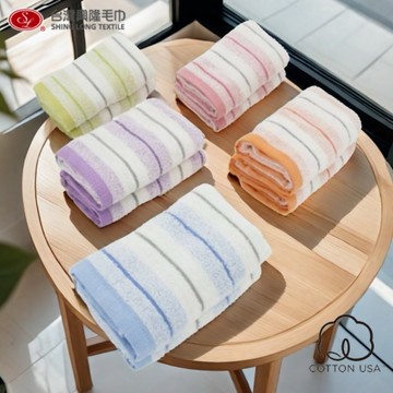 美國棉．采風25支單股毛巾(5條毛巾組 /混色) 【台灣興隆毛巾專賣】