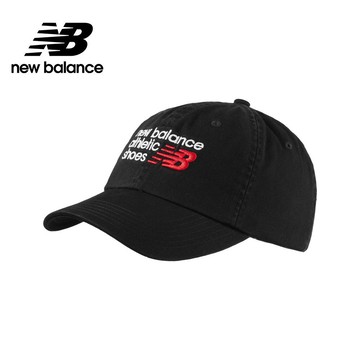 【New Balance】NB 刺繡NB棒球帽/老帽_中性_黑色_LAH43016BK