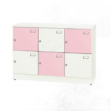 文創集-南亞塑鋼     安格 南亞塑鋼4.1尺六門置物櫃/收納櫃-121.8x42.8x84.3cm免組