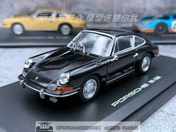 1:43 保時捷 porsche 原廠 黑色 汽車模型 合金 911 901
