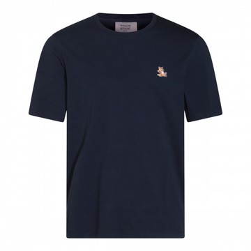Maison Kitsune - Blue Cotton T-shirt Xl