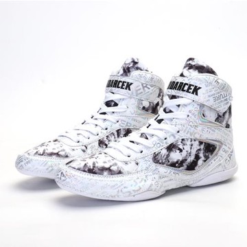 拳擊鞋散打鞋男女摔跤鞋專業訓練比賽高幫格斗鞋子兒童摔跤靴長靴