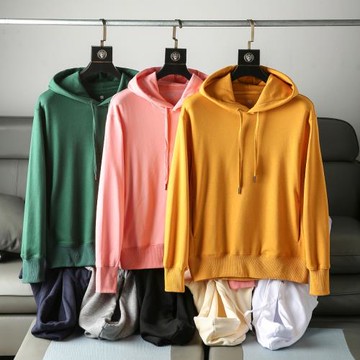 老李力薦 舒適水洗 男士簡約百搭休閑連帽套頭毛圈衛衣外套可情侶