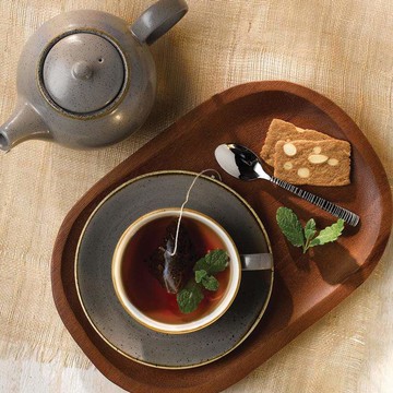 Stonecast 點藏系列 240ml咖啡杯盤組(共四色可選) 蛋青色