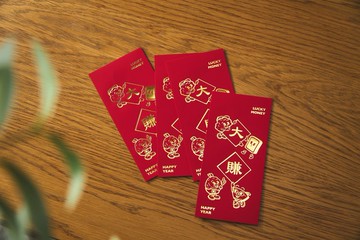 四食五号早餐店-2026馬年紅包袋 -五入裝 大賺