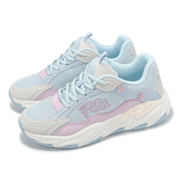 Fila 休閒鞋 Cherry Blossom 女鞋 櫻花祭 藍 紫 拼接 緩衝 厚底 老爹鞋 斐樂 5C306Z351