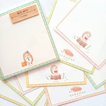 刺蝟 方形小紙條