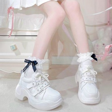 超速骷髏 GURURU原創y2k亞文化少女水色百搭運動鞋