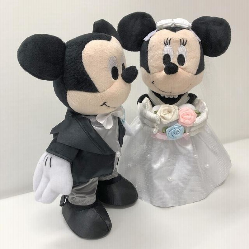 ぬいぐるみ電報 結婚式 入籍祝い ディズニー ミッキー ミニーのウェディング ぬいぐるみ 祝電 ウェルカムドールにも 通販 Lineポイント最大0 5 Get Lineショッピング