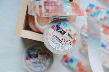 【彩磚】 | 和紙膠帶 | 帶離型紙