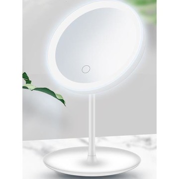 化妝鏡帶燈家用led鏡子學生宿舍辦公室臺式桌面梳妝鏡網紅超高清