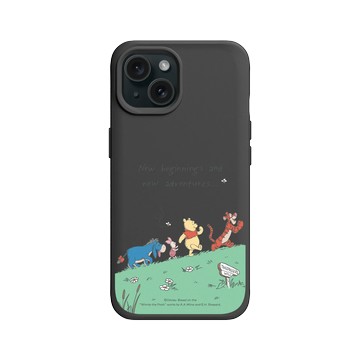 iPhone 15 SolidX 黑 - 迪士尼-小熊維尼 Disney Winnie The Pooh - 與朋友一起冒險