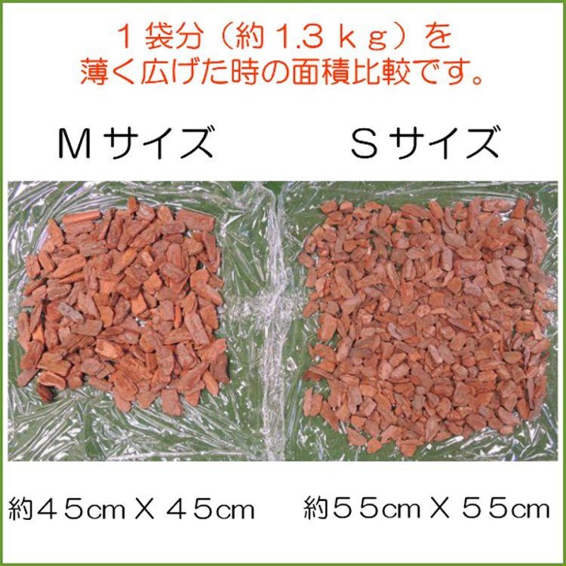 バークチップ Ｍ 約１.3ｋｇ(ウッドチップ ガーデニング用品