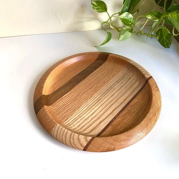 拼木邊緣盤 Φ23.7cm