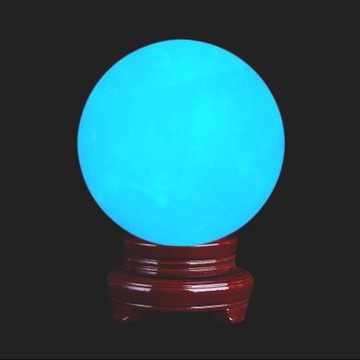 夜明珠天然漢白玉石夜明珠夜光石亮學生發光球螢石球擺件家居