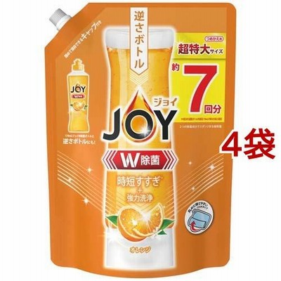ジョイ W除菌 食器用洗剤 オレンジ 詰め替え ( 910ml*4袋セット )/ ジョイ(Joy)