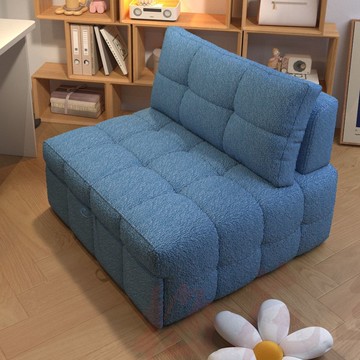 新款布藝沙發床雙人黑色真皮小型沙發小戶型單人拉床多功能實用