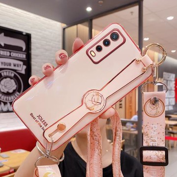 vivoy30手機殼腕帶背肩斜跨vivoy20軟硅膠防摔外殼vivoy全包鏡頭y30標準版側邊指紋y20女款網紅voviy潮viviy