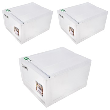 KEYWAY 聯府 抽屜式整理箱 12L  透明色  3個  356 x 280 x 205mm