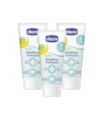 Chicco兒童含氟牙膏量販3入組(CCA630022蘋果香蕉) 379元
