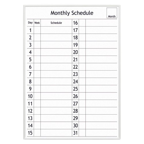 マグエックス アプライマンスリースケジュールボード 月間予定表 ａ３判 通販 Lineポイント最大0 5 Get Lineショッピング