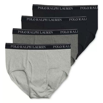 【Ralph Lauren】2022男馬球黑灰色三角內著混搭4件組