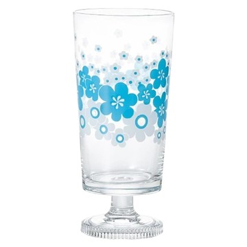 ADERIA RETRO 昭和復古風高腳杯 日製 305ml  花輪  1個